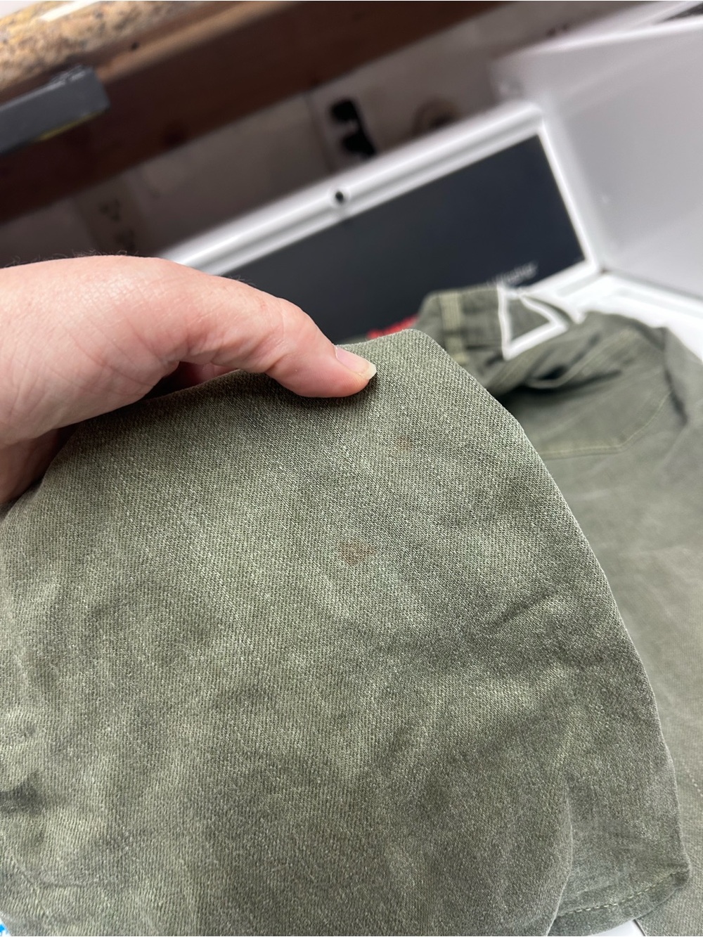 La Ligne Sage Green Meredith High-Rise Cropped Flare Jeans Sz 24 - Picture 10 of 10